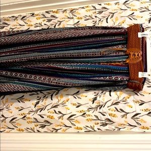 Bohemian long flowing skirt